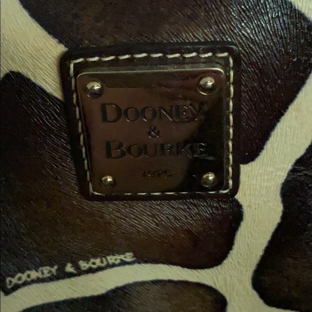Authentic Giraffe print Dooney and Bourke Hans bag